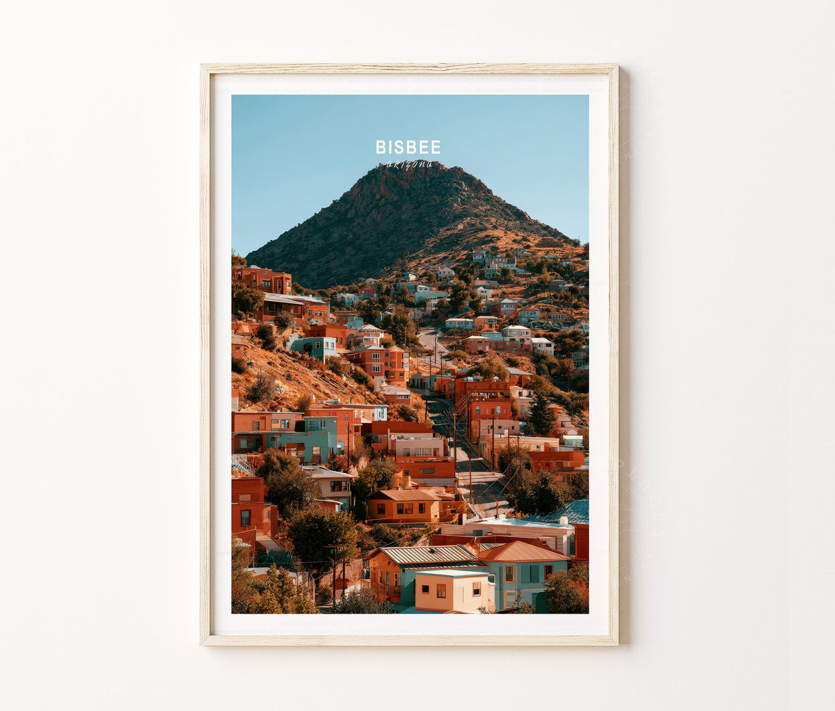 Bisbee Travel Poster – Southwest Wall Art Print