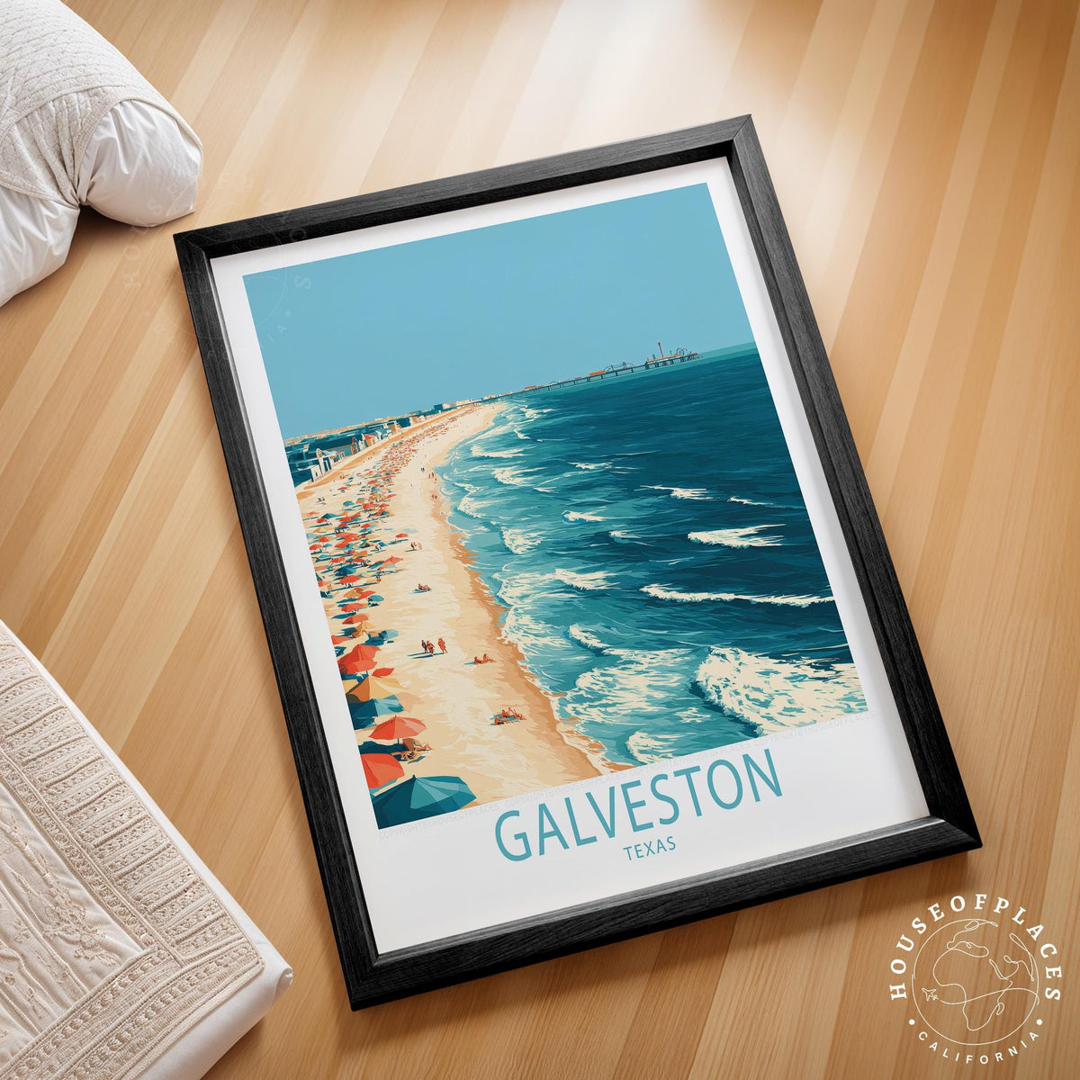 Galveston travel poster – view 2