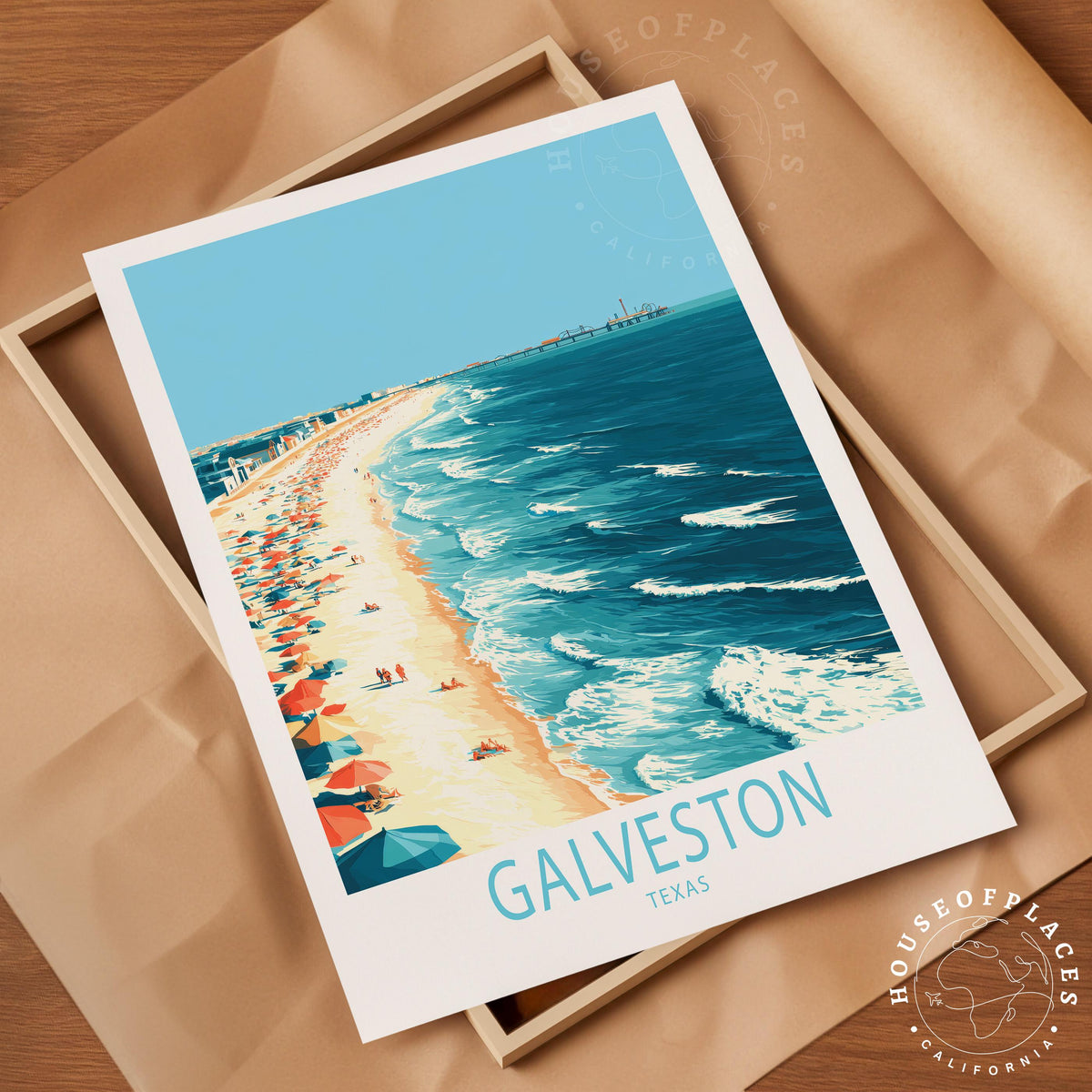 Galveston travel poster – view 4