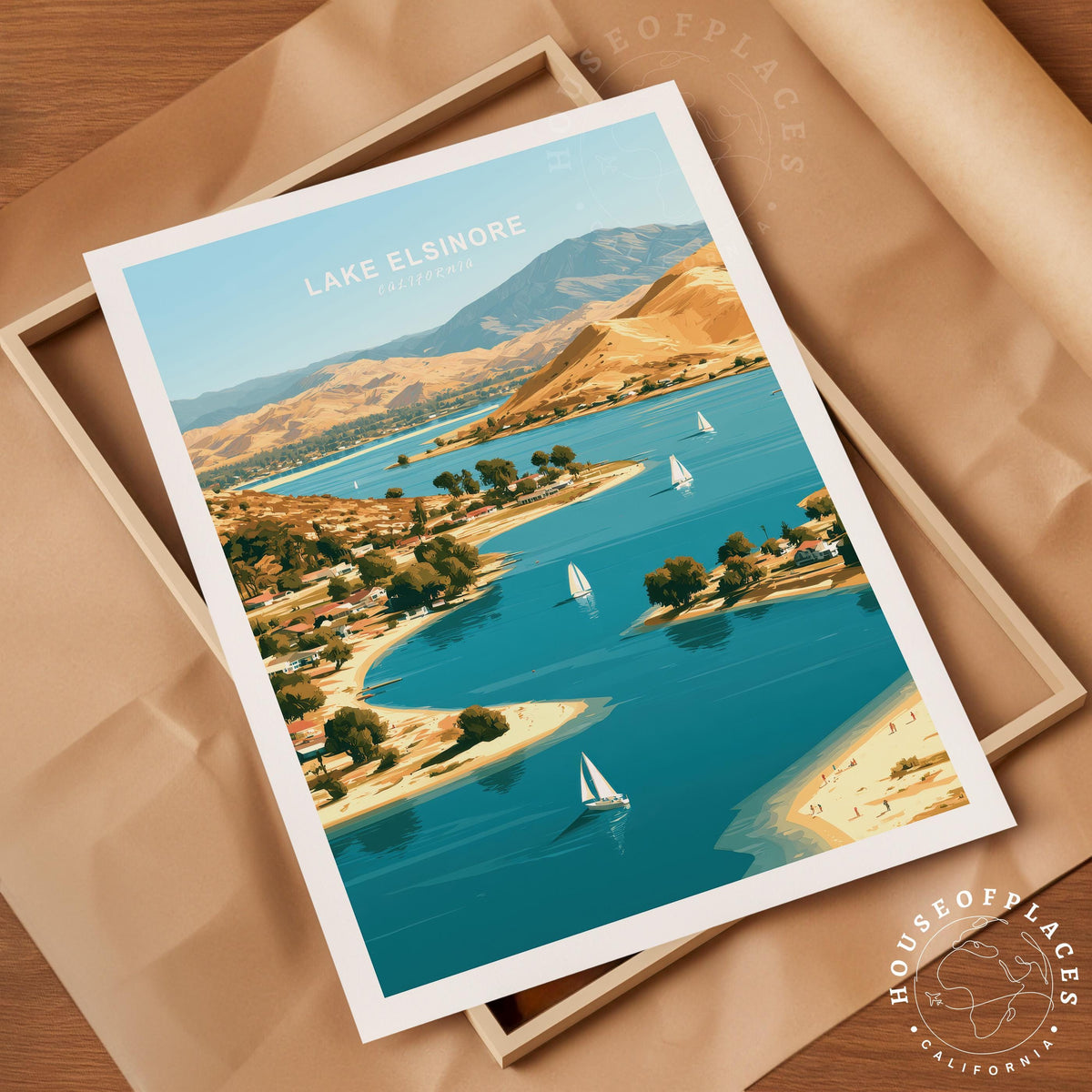 Lake Elsinore travel poster – view 4