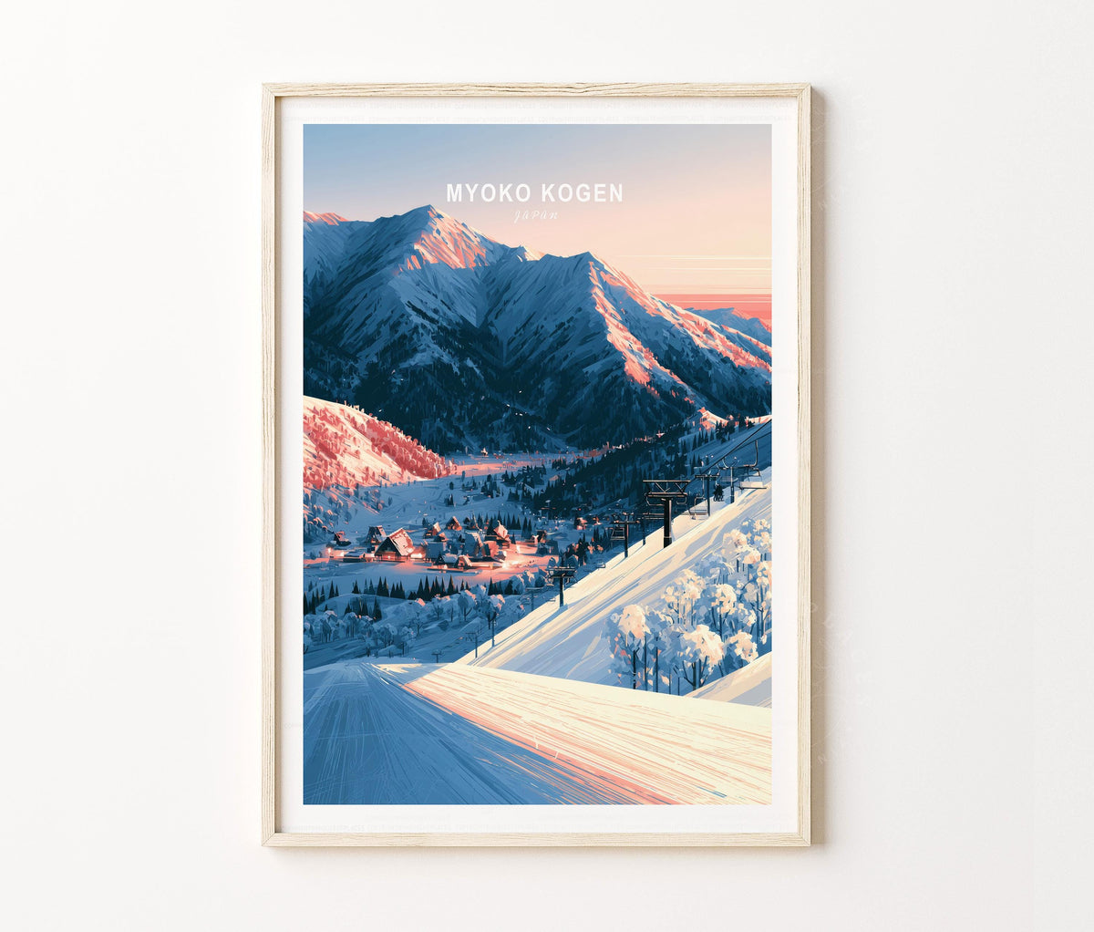 Myoko Kogen Travel Poster – Japanese Wall Art Print