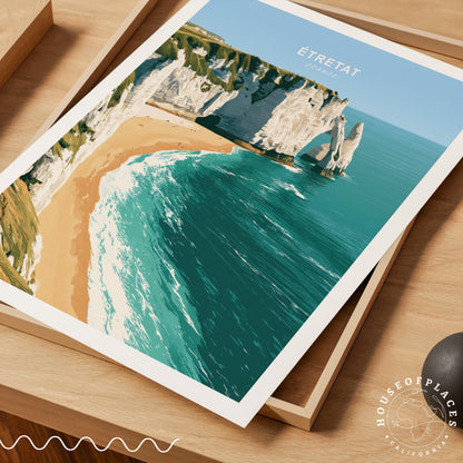 Étretat travel poster – view 7