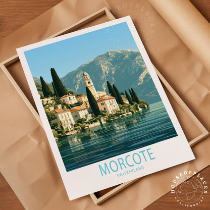 Morcote travel poster – view 4