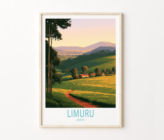 Limuru Travel Poster – Kenya Wall Art Print