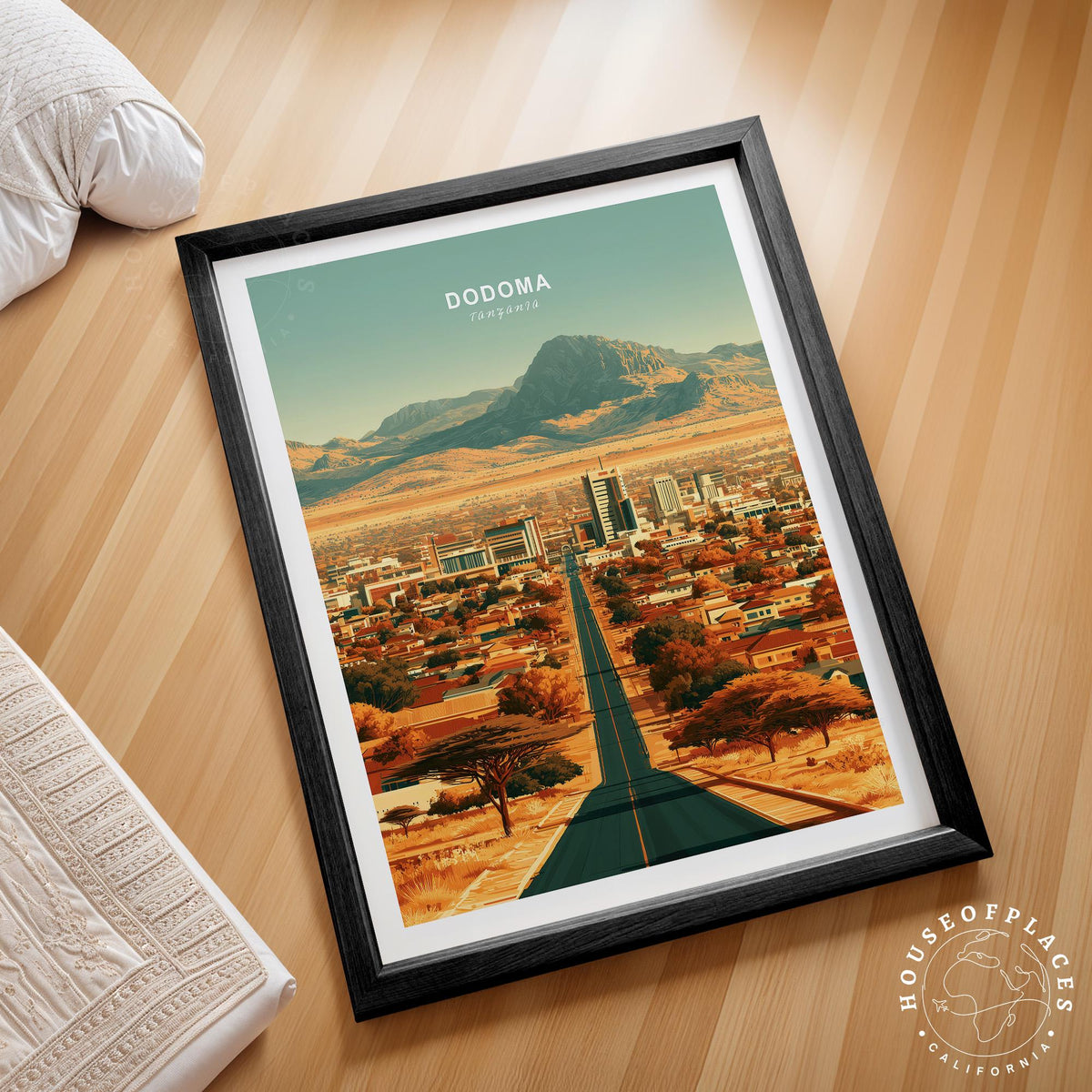 Tanzania Capital City travel poster – view 2