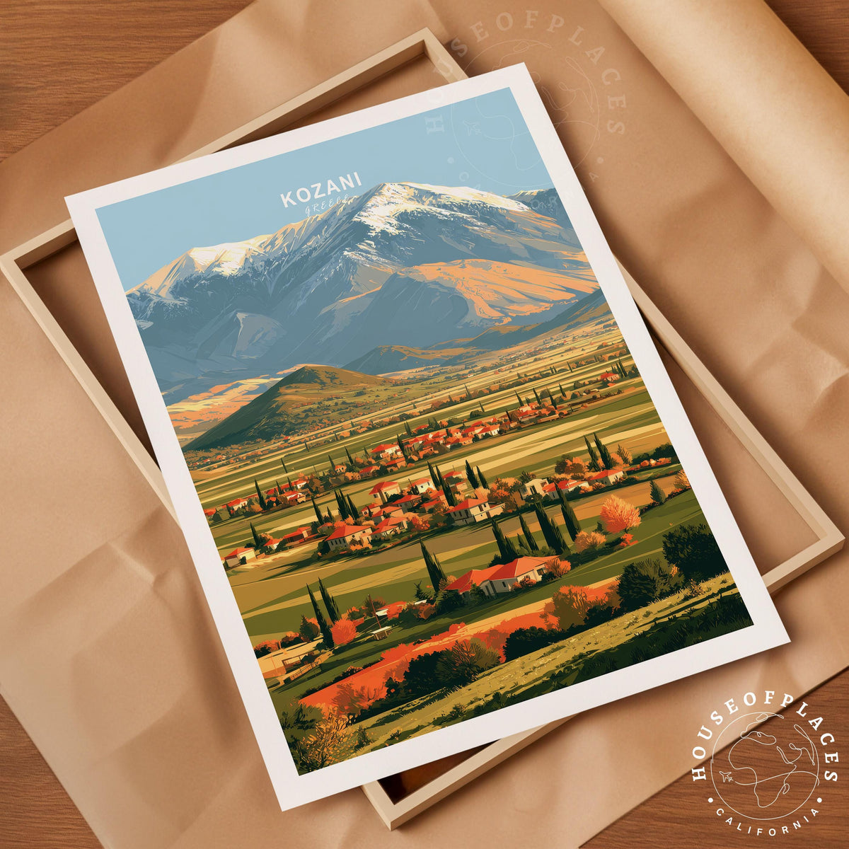 Kozani travel poster – view 4