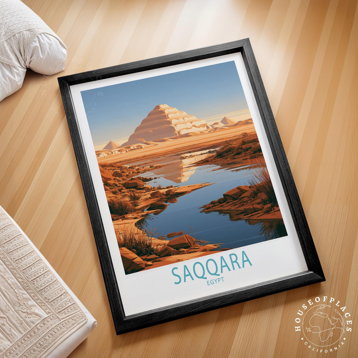 Saqqara travel poster – view 2
