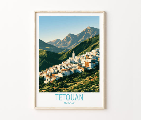 Tetouan Travel Poster – Morocco Wall Art Print