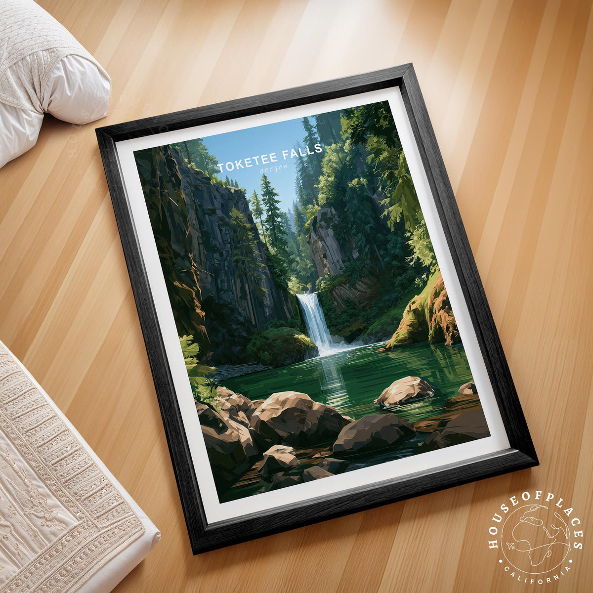 Toketee Falls travel poster – view 2