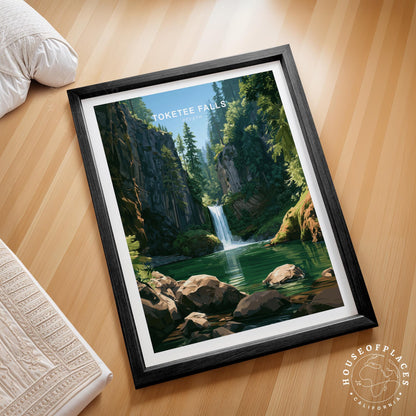 Toketee Falls travel poster – view 2