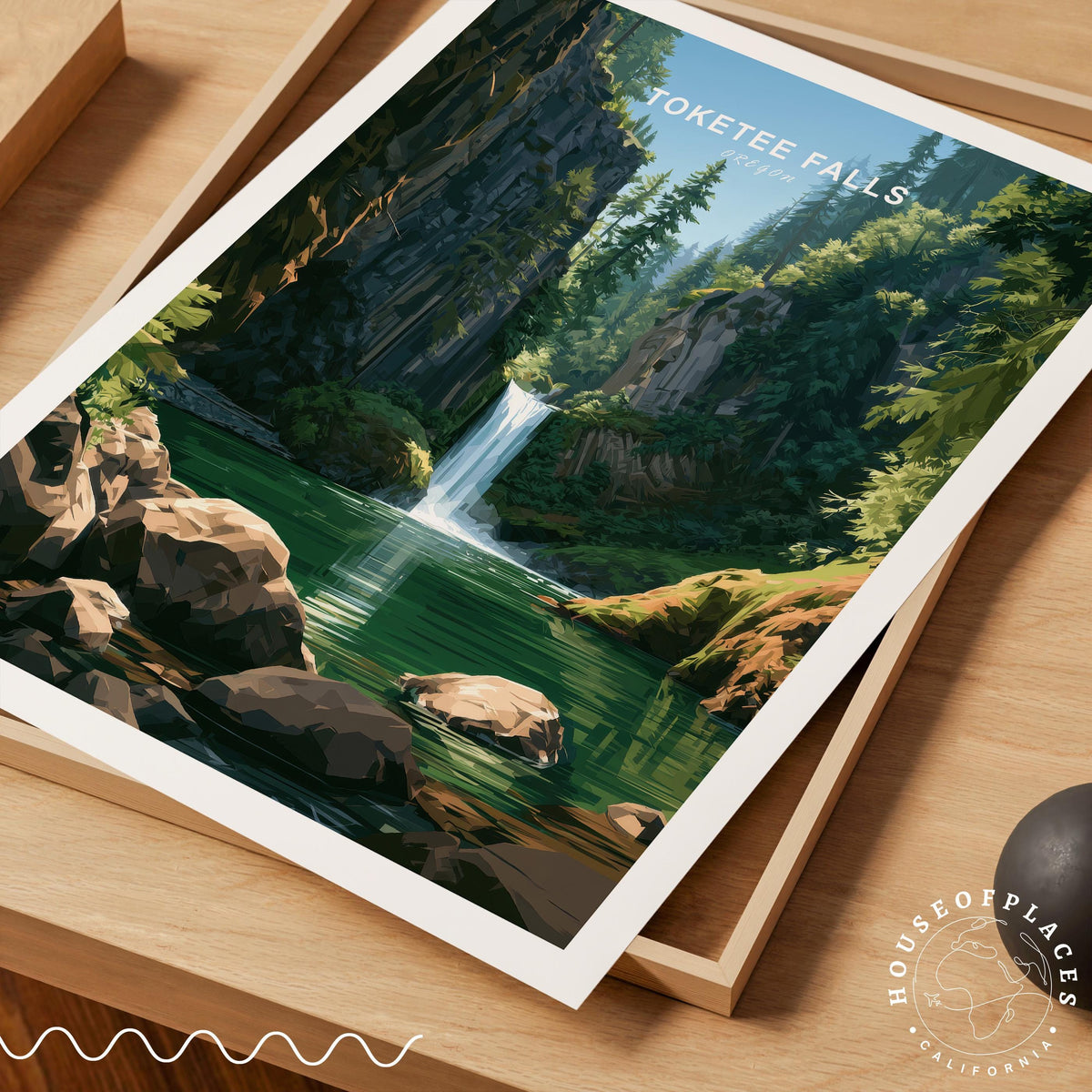Toketee Falls travel poster – view 7