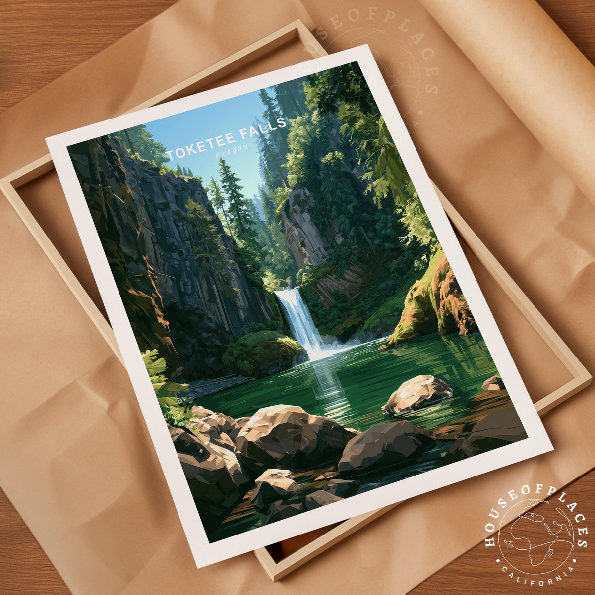 Toketee Falls travel poster – view 4