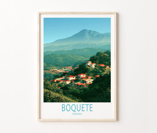 Boquete Travel Poster – Panama Wall Art Print