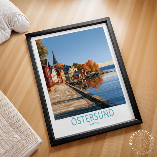 Östersund travel poster – view 2