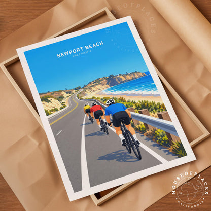 Newport Beach travel poster – view 4