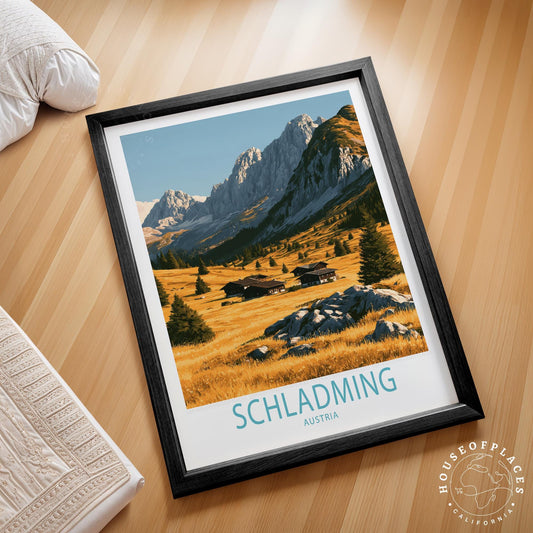 Schladming travel poster – view 2