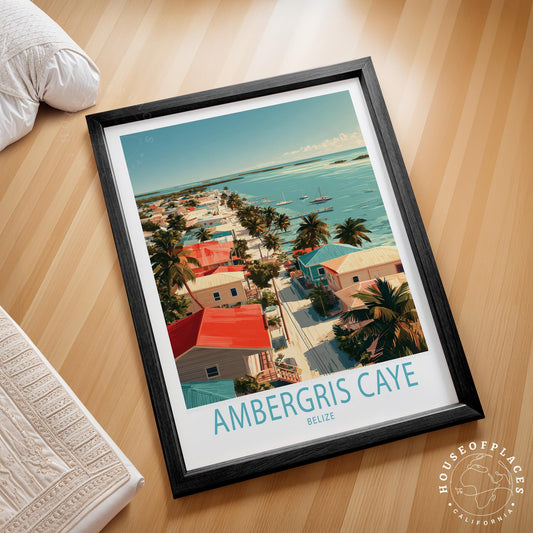 Ambergris Caye travel poster – view 2