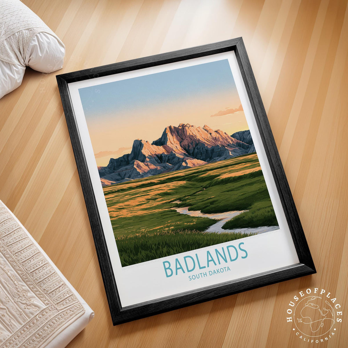 Badlands travel poster – view 2