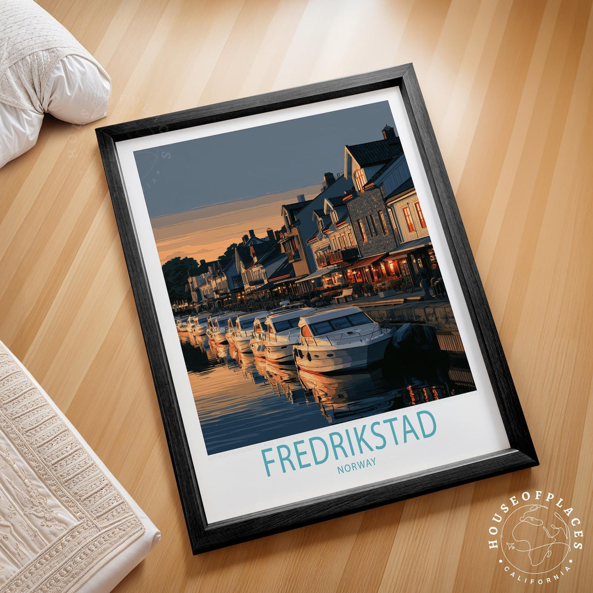 Fredrikstad travel poster – view 2