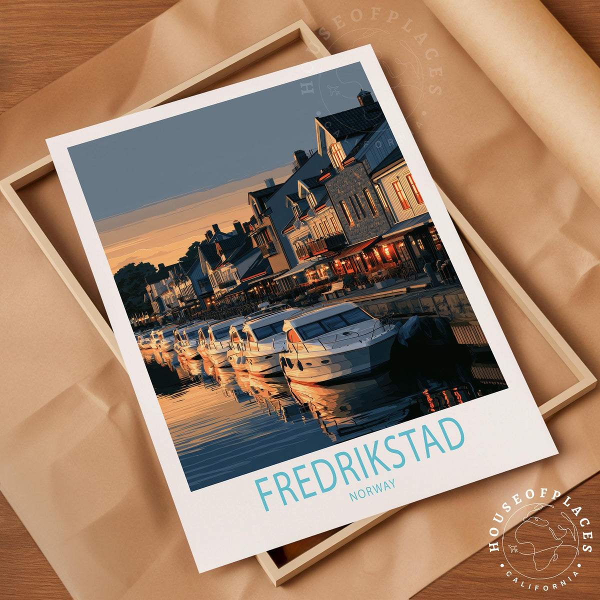 Fredrikstad travel poster – view 4