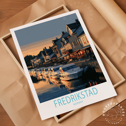 Fredrikstad travel poster – view 4