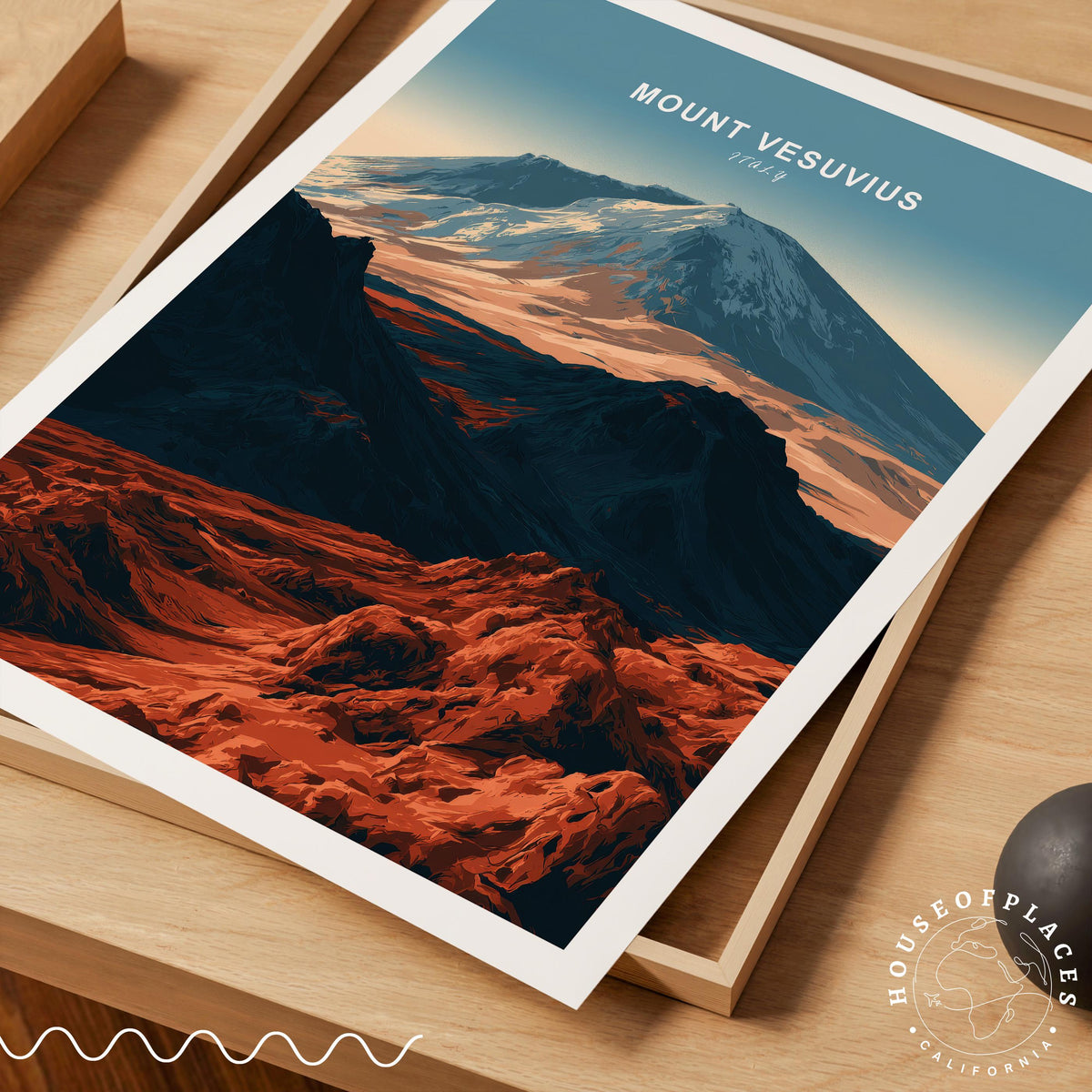 Mount Vesuvius travel poster – view 7