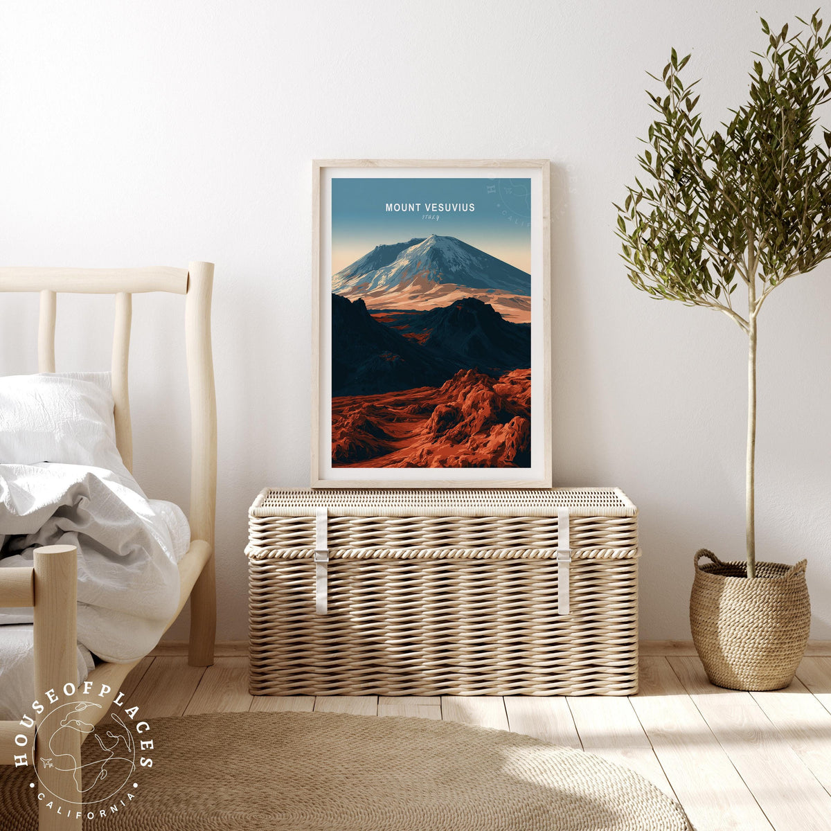 Mount Vesuvius travel poster – view 3