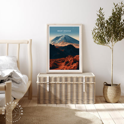 Mount Vesuvius travel poster – view 3