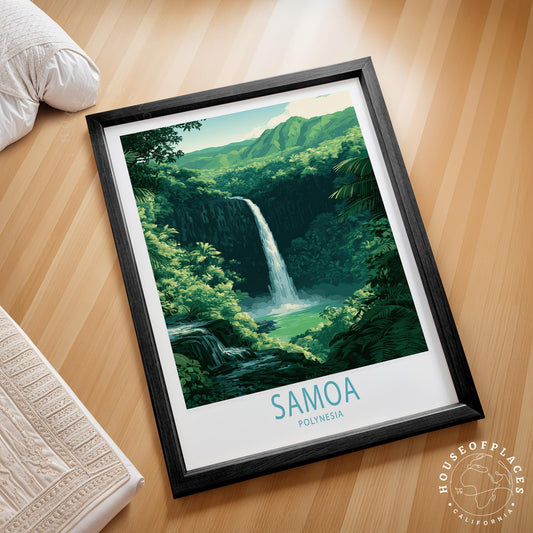 Samoa Polynesia travel poster – view 2