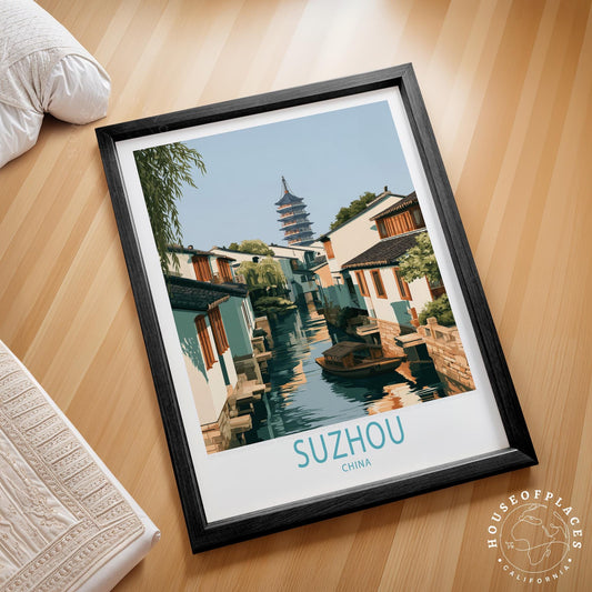 Suzhou travel poster – view 2