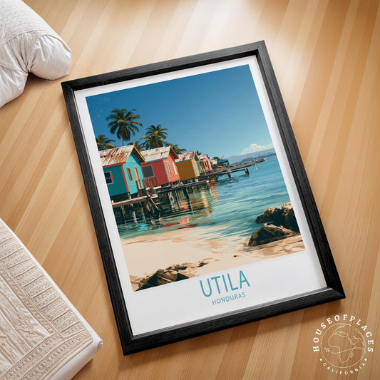 Utila travel poster – view 2