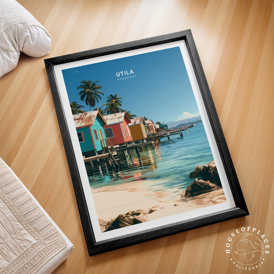 Utila travel poster – view 2