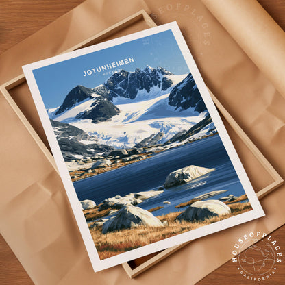 Jotunheimen travel poster – view 4