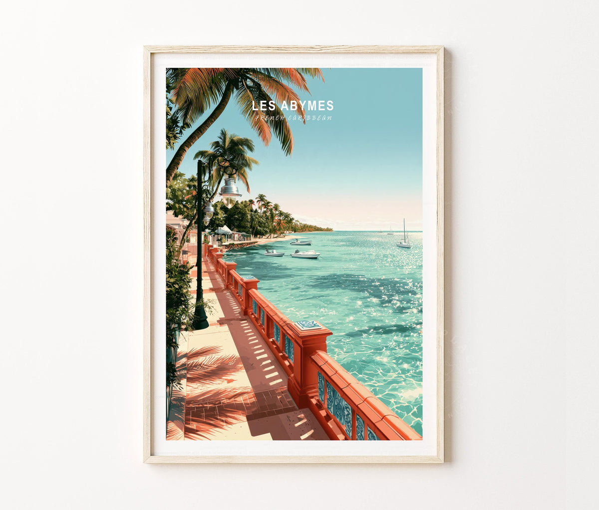 Les Abymes Travel Poster – French Wall Art Print
