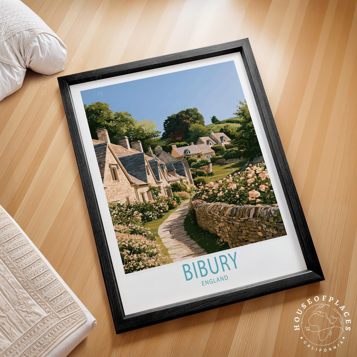 Bibury travel poster – view 2