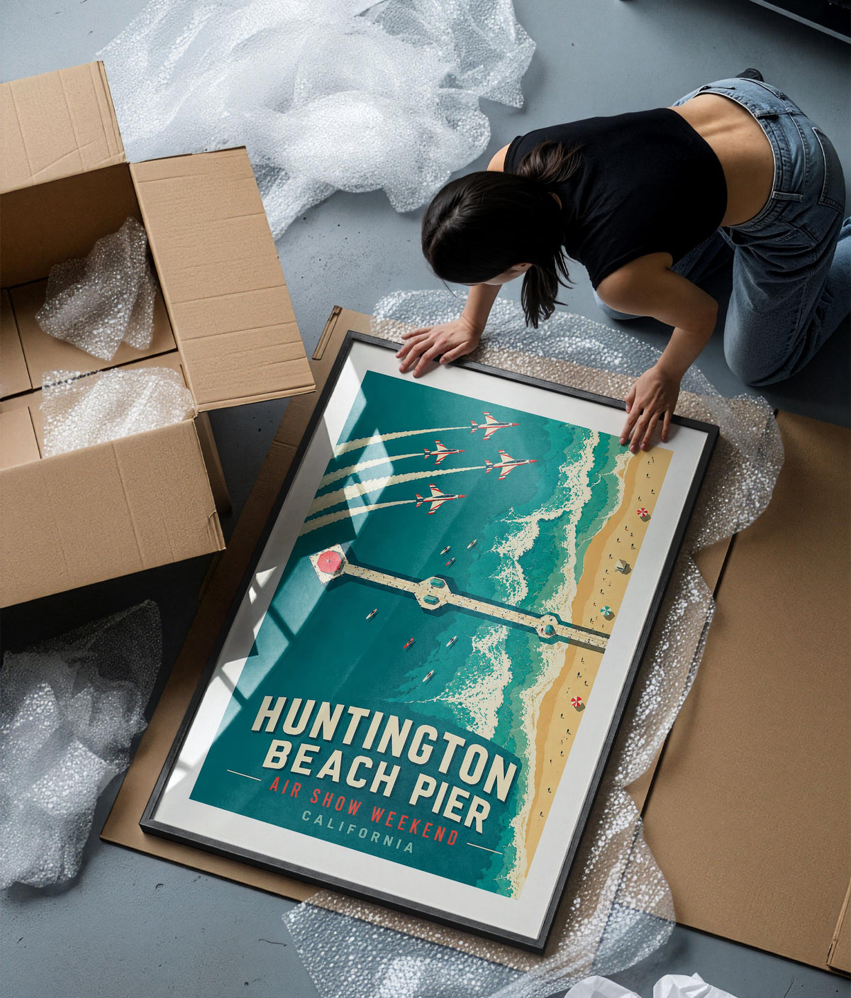 Huntington Beach travel poster – view 3