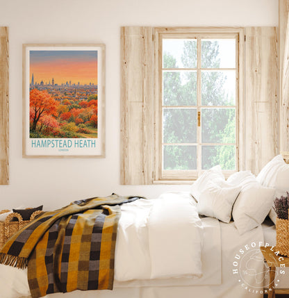 Hampstead Heath London travel poster – view 6