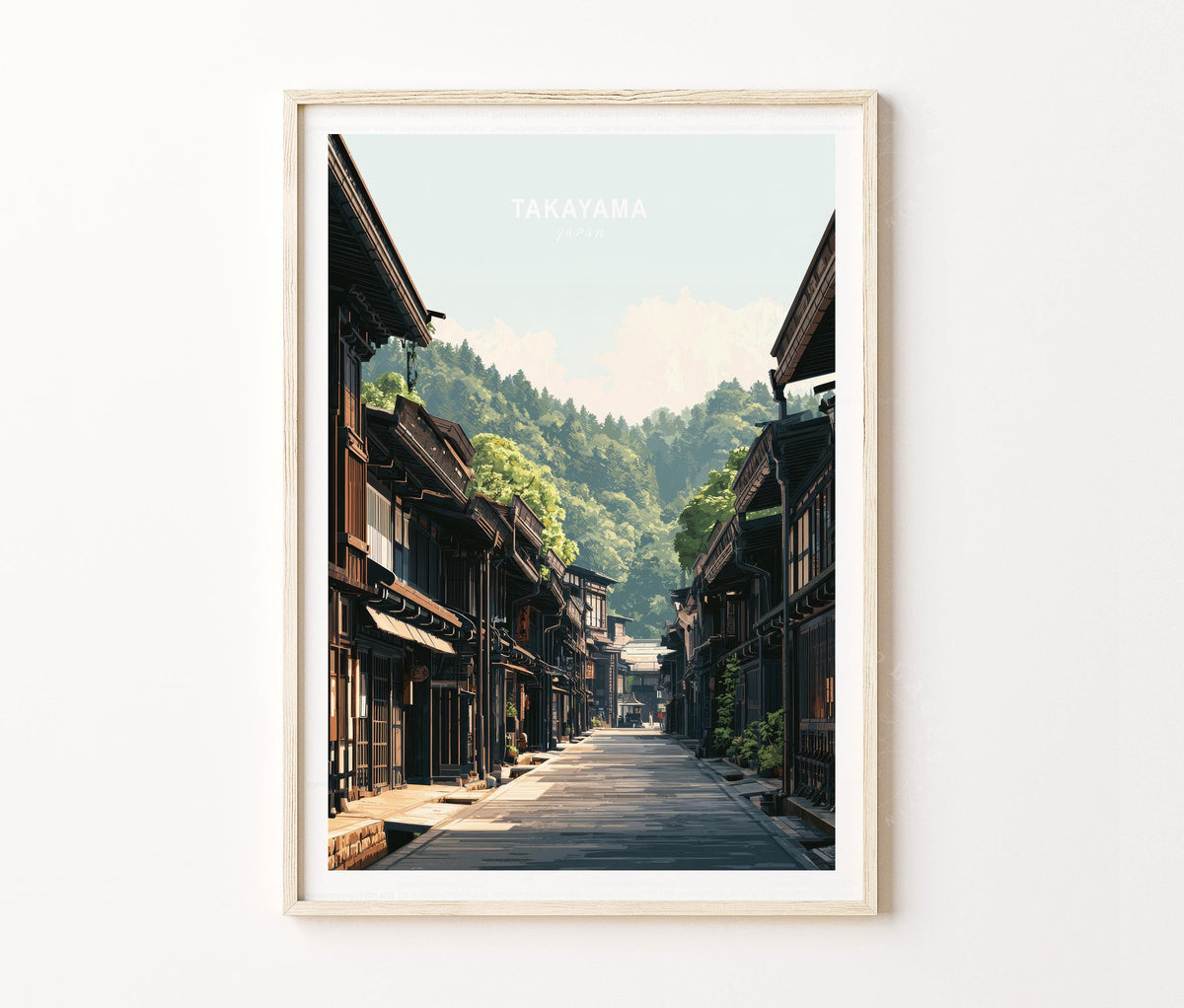 Takayama Travel Poster – Japan Wall Art Print
