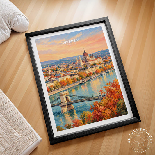 Budapest travel poster – view 2