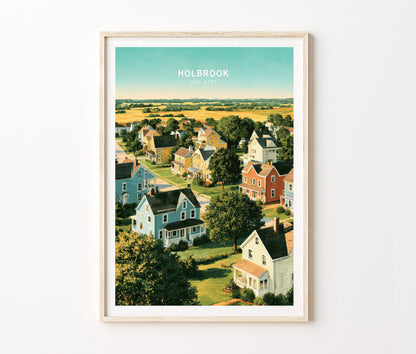 Holbrook Travel Poster – Neighborhood Wall Art Print