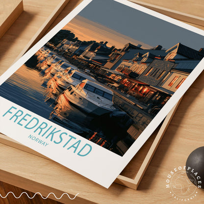 Fredrikstad travel poster – view 7