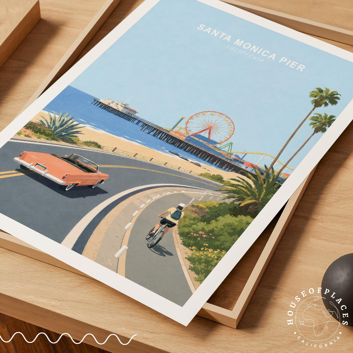 Santa Monica Pier travel poster – view 10