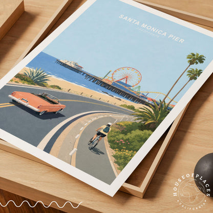Santa Monica Pier travel poster – view 10