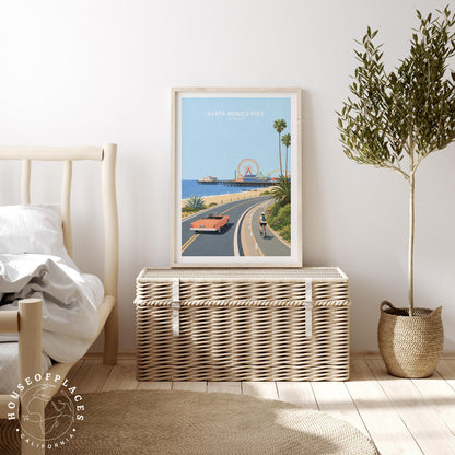 Santa Monica Pier travel poster – view 9
