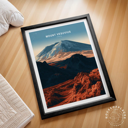 Mount Vesuvius travel poster – view 2