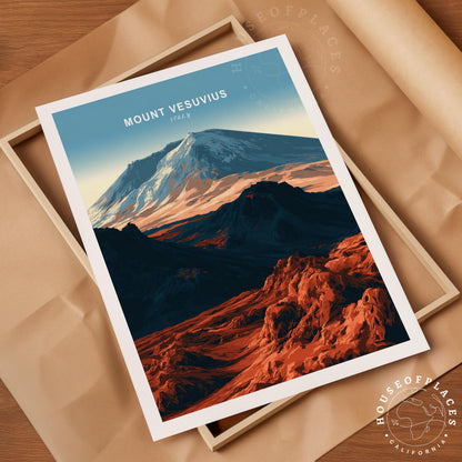 Mount Vesuvius travel poster – view 4