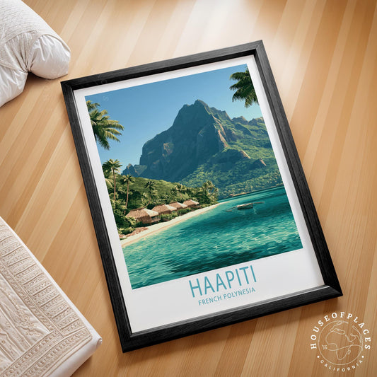 Haapiti travel poster – view 2