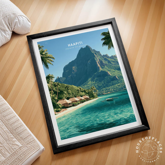 Haapiti travel poster – view 2