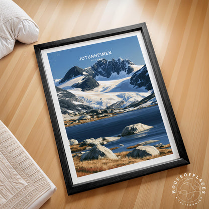 Jotunheimen travel poster – view 2