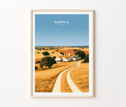 Alentejo Travel Poster – Rural Wall Art Print
